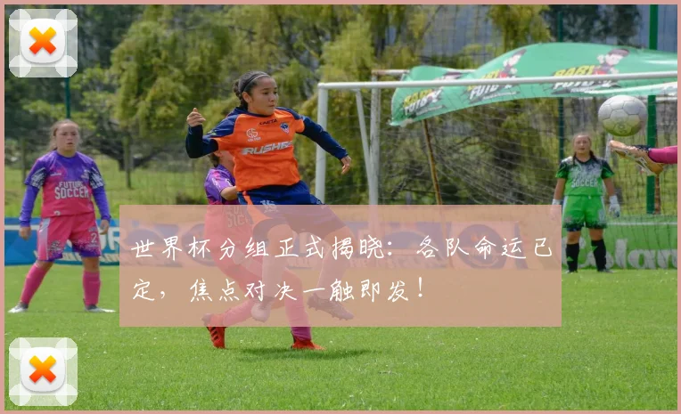 世界杯分组正式揭晓：各队命运已定，焦点对决一触即发！